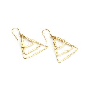 Metallic Brass Earrings (ABM-ET-37)