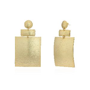 Metallic Brass Earrings (ABM-ET-39)