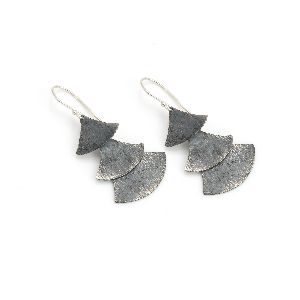 Metallic Silver Earrings (ASM-ET-19)