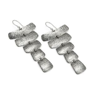 Metallic Silver Earrings (ASM-ET-38)