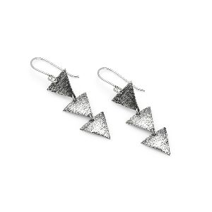 Metallic Silver Earrings (ASM-ET-40)