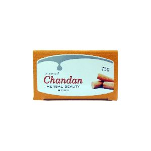 Chandan Herbal and Natural Beauty Soap Enriched with Sandal and Turmeric 75gm Chandan &amp; Haldi for Glowing Skin &amp; Natural Protection
