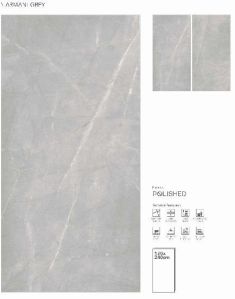 Polished Armani Grey Stone Slabs, For Countertop, Size : 120x240cm