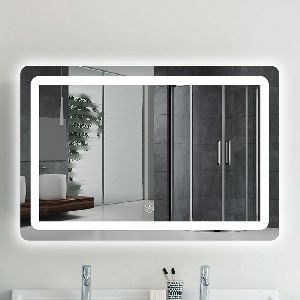 Bathroom basin mirror smart LED light mirror anti - fog toilet smart mirror touch screen