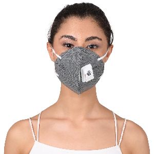 MOBIUS Ultrasoft KN 95 Mask Dark Grey With Valve-Free Size
