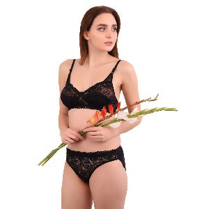 Lycra Cotton Ladies Embroidered Pink Bra Panty Set at Rs 90/set in New Delhi