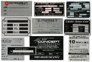 Etched Aluminium Anodized Label