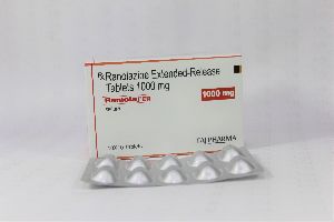 Ranolazine extended release tablets 1000 mg