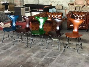 leather chair iron