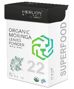 Merlion Naturals Organic Moringa Leaves Powder, Moringa oleifera, 227gm