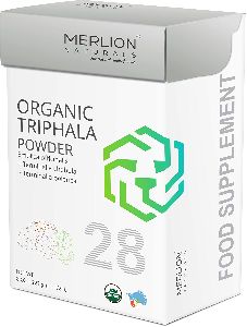 Merlion Naturals Organic Triphala Powder, Amla, Haritaki and Baheda, 227gm