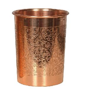 Etched Copper Glass