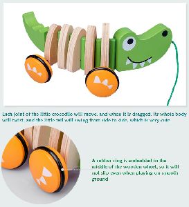 Wooden Crocodile Toy