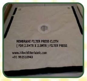Membrane Filter Press Cloth for Mining Industries ( pellet & beneficiation process)