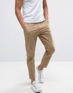 Plain Cotton Mens Trousers, Length : Full Length