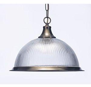 Iron Polished Clear Glass Hanging Light, Shape : Oval