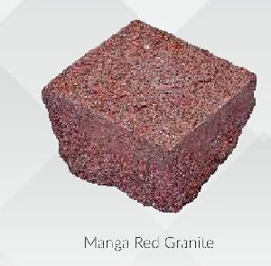 Manga Red Granite Cobbles