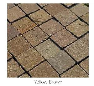 Yellow Brown Stone Cobbles