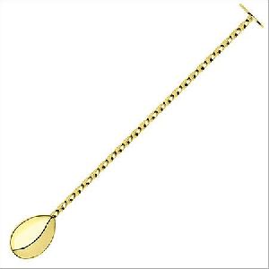 Gold Twisted Mixing Spoon