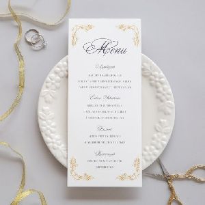 Wedding Menu Card