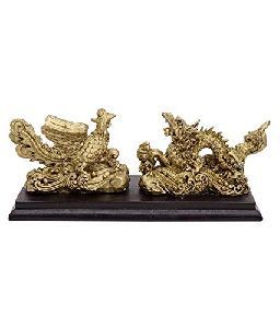 FENG SHUI DRAGON AND PHOENIX STATUE &amp;amp;amp;ndash; ANTIQUE LOOK