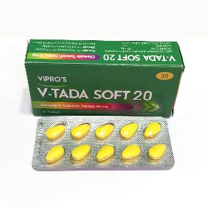 V-Tada Soft Tadalafil Chewable Tablet 20 Mg