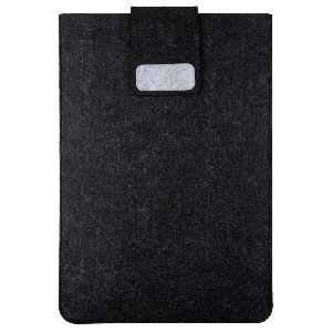 Eco Friendly Recycled Black Felt Laptop Sleeve