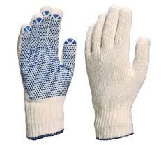 dotted hand gloves