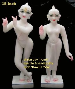 marble radha krishna statue