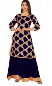 Printed Kurti With Skirt