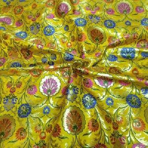 Handloom Kimkhab Silk Brocades fabric