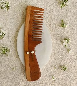 Neem Wood Handmade Eco-Friendly Curly Heavy Hair Wide Tooth Comb