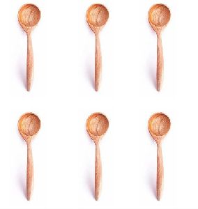 Neem Wood Set of 6 Serving Soup Spoon