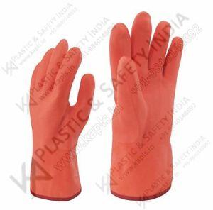 Leather(Buff / Split / Chrome) Cold Storage Gloves, For Marine Industry , Size : Medium