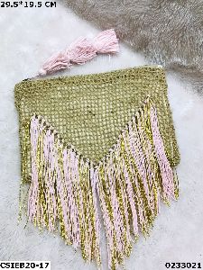 Stylish Handbags Cotton Weaving Pouch Bag