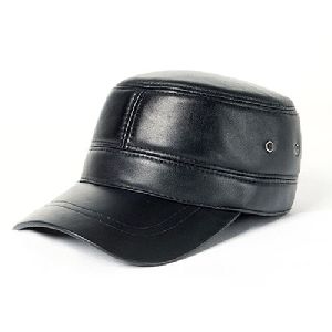 Leather Fabric Hat