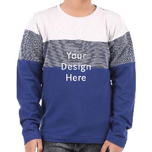 Kids Long Sleeve T Shirt 100% Cotton Children'S T-Shirts Custom Logo Kids T Shirts Breathable Boy Full Sleeve T Shirt