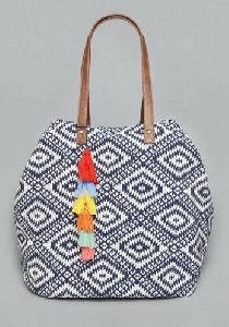 Cotton Jacquard Tote Bag