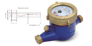 WPT-A-C-02-10 Dwyer Multi-Jet Plastic Hot Water Meter Economical 5/8 X 3/4 Pipe Size Horizontal Mount 10 Gal Pulsed Output Lead Free 