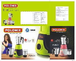 POLOMIX PUNCH 750W MIXER GRINDER WITH 3STAINLESS STEEL JARS