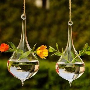 Hanging Glass Pots