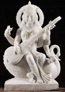 Marble 3 Feet Saraswati Statue