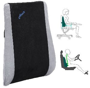 Buddy Lumbar Support Pillow - Office Chair & Car Seat Cushion Therapeutic Grade Memory Foam w/Adjustable Back, Removable, Washable Cover, Carrying