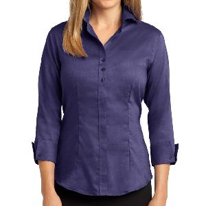 High Quality Women Long Sleeve Plain Shirt Manufacturer