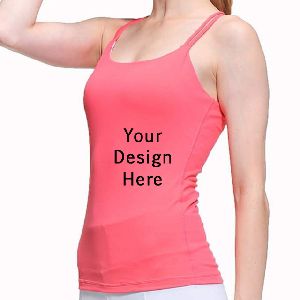 Wholesale New High Quality Printed Women Sleeveless T-shirt Manufacturer