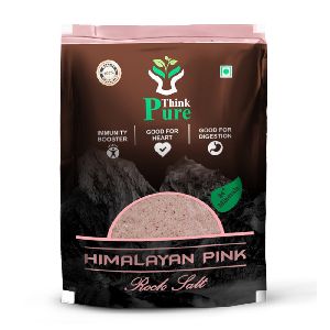 Think Pure Premium Himalayan Pink Rock Salt Powder, 1 Kg, Packaging Type - Pouch
