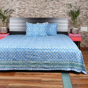 HAND BLOCK PRINTED  COTTON BEDSHEETS