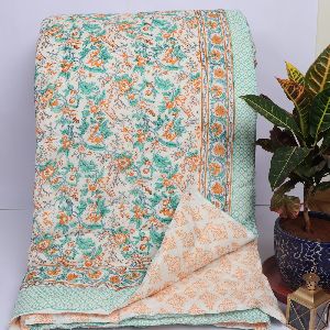 HAND BLOCK PRINTED FINE  QUILTS