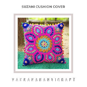 INDIAN PILLOW CASES 16*16&amp;quot;EMBROIDERY SUZANI CUSHION COVERS
