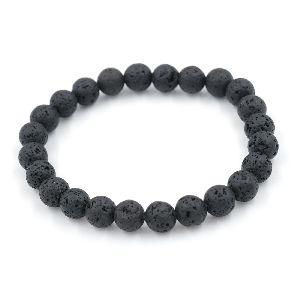 Lava Stone 8mm Beads Gemstone Bracelet